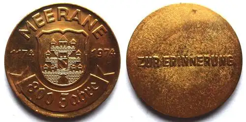 DDR Medaille 800 Jahre Meerane 1174 – 1974