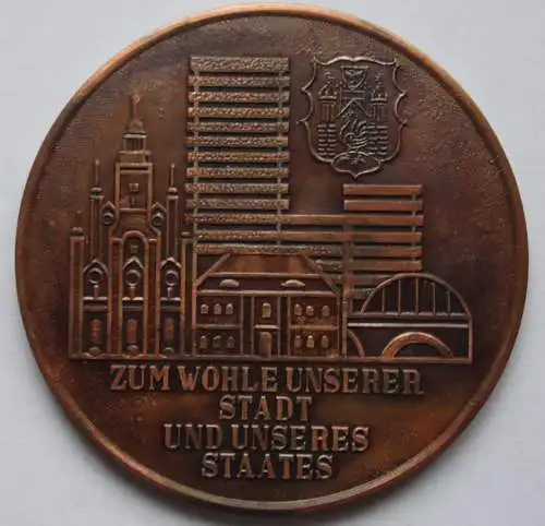 DDR Medaille Rat der Stadt Frankfurt Oder