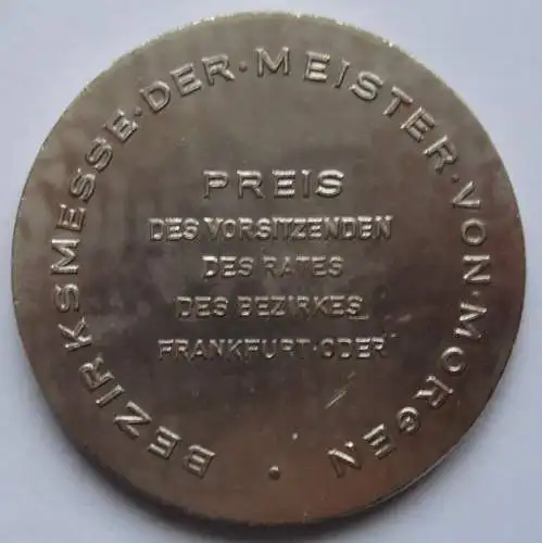 DDR Medaille Frankfurt Oder Bezirksmesse der Meister von Morgen