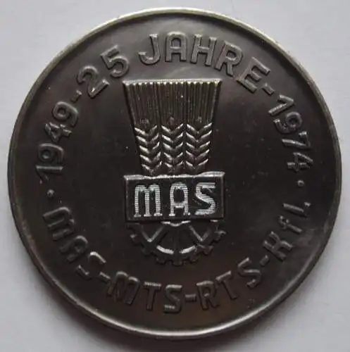 DDR Medaille 10 Jahre Kreisbetriebe für Landtechnik 1964 – 1974