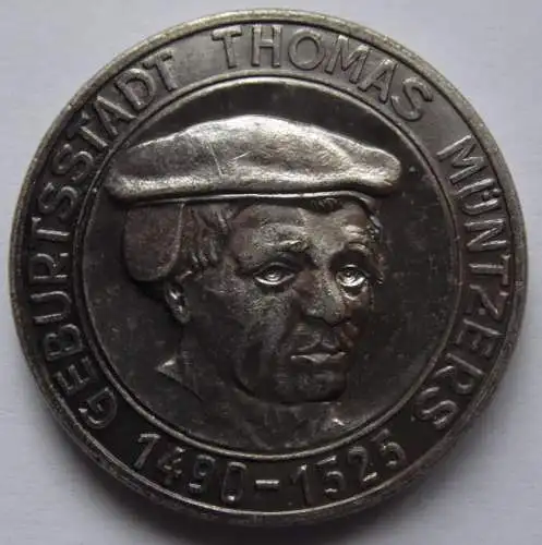 DDR Medaille Stolberg Geburtsstadt von Thomas Müntzer