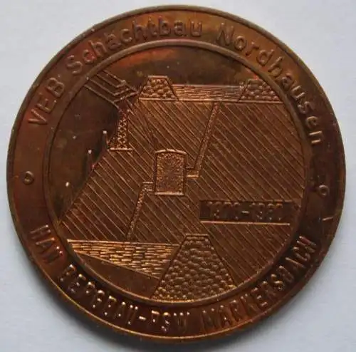 DDR Medaille VEB Schachtbau Nordhausen 1970 – 1980