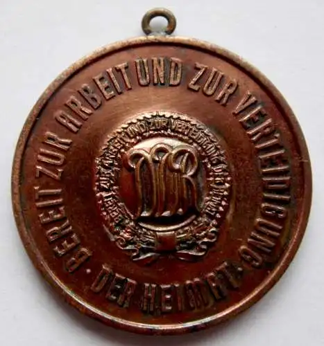 DDR Medaille Bereit zur Arbeit und zur Verteidigung der Heimat Leipzig 