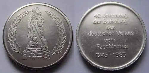 DDR Medaille 40. Jahrestag der Befreiung des deutschen Volkes vom Faschismus 1945 – 1985