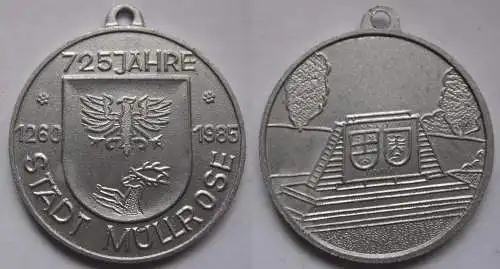 DDR Medaille 725 Jahre Stadt Müllrose 1260 – 1985