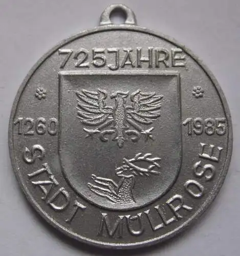 DDR Medaille 725 Jahre Stadt Müllrose 1260 – 1985