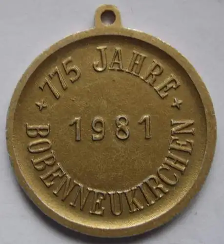 Medaille 775 Jahre Bobenmeukirchen 1981