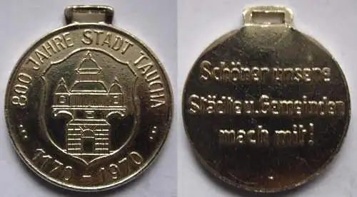 DDR Medaille 800 Jahre Stadt Taucha 1170 - 1970