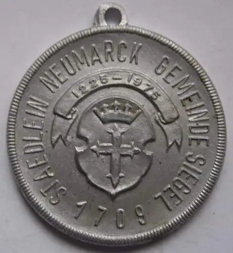 DDR Medaille Staedlein Neumarck Gemeinde Siegel 1225 - 1975