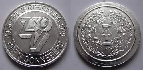 DDR Medaille Kreis Sonneberg 30 Jahre Zivilverteidigung 1958 - 1988 