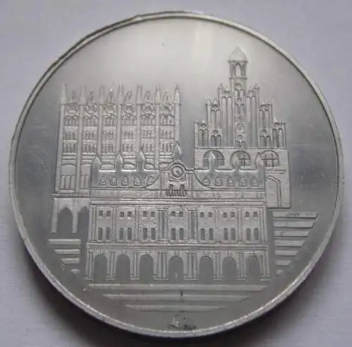 DDR Medaille Münzausstellung Bezirk Rostock 1978