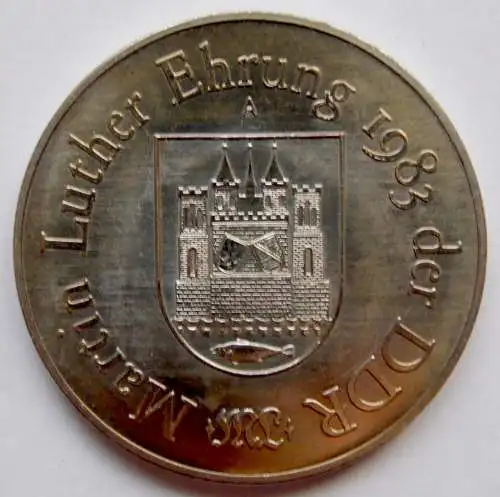 DDR Medaille Lutherdenkmal in Wittenberg 1983