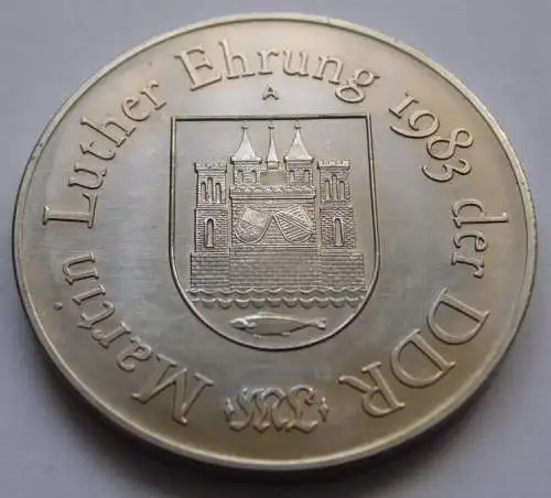 DDR Medaille Lutherdenkmal in Wittenberg 1983