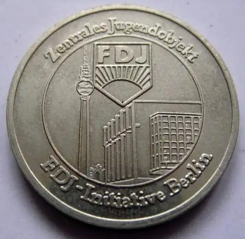DDR Medaille Zentrales Jugendobjekt FDJ