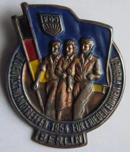 DDR Abzeichen FDJ Deutschlandtreffen Berlin 1954