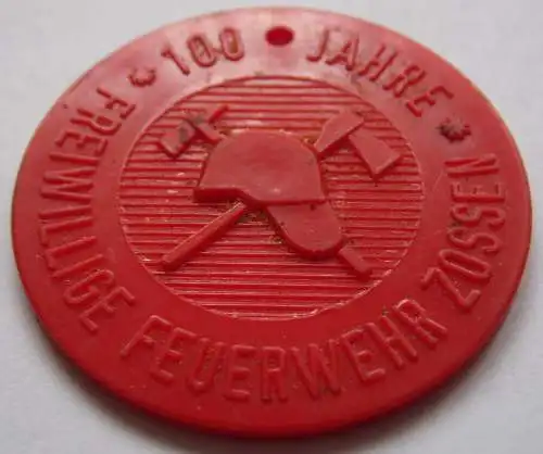 DDR Medaille Zossener Festwochen 1984, 100 Jahre Freiwillige Foeuerwehr Zossen