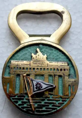 Berlin Souvenir-Flaschenöffner Berliner Bär, Brandenburger Tor, Motor Yacht Club Tegel