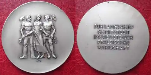 Pfalz Medaille Für Langjährige Mitarbeit im Dienst der Pfälzischen Wirtschaft