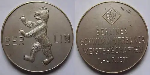 Medaille Berliner Schwimm-Verband, Meisterschaften 1971