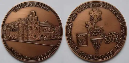 Medaille Mülheim Ruhr 23. Europacup der Lendesmeister Hockey Herren 1996