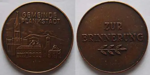 Medaille Gemeinde Plankenstadt / Zur Erinnerung