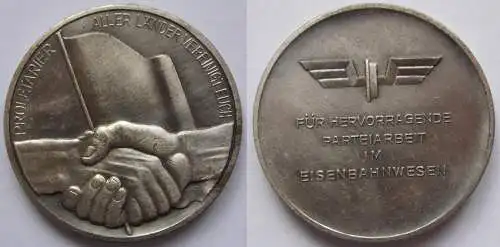  DDR Medaille Für Hervorragende Parteiarbeit im Eisenbahnwesen