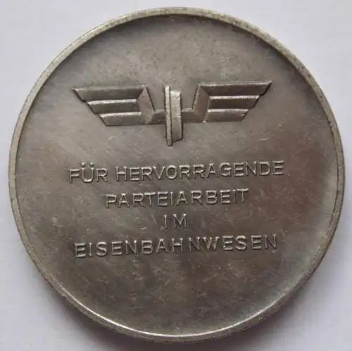  DDR Medaille Für Hervorragende Parteiarbeit im Eisenbahnwesen