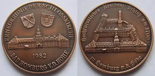 Medaille Bad Homburg 1982 Erneuerung der Schlosskirche 