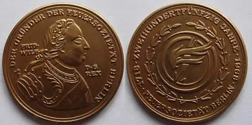 Medaille Zweihundertfünfzig Jahre Feuersozietät Berlin 1718-1968