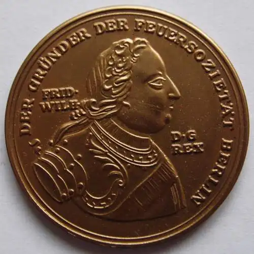 Medaille Zweihundertfünfzig Jahre Feuersozietät Berlin 1718-1968