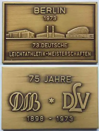 Medaille Berlin 1973 73. Deutsche Leichtathletik-Meisterschaften