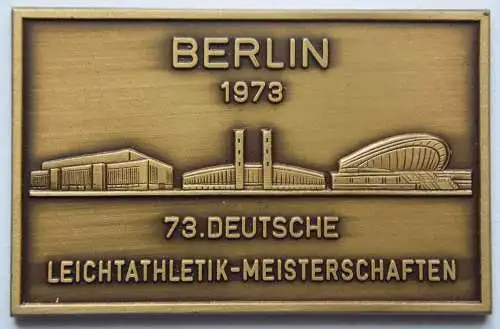 Medaille Berlin 1973 73. Deutsche Leichtathletik-Meisterschaften