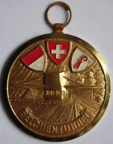 Schweiz Medaille Belchentunnel