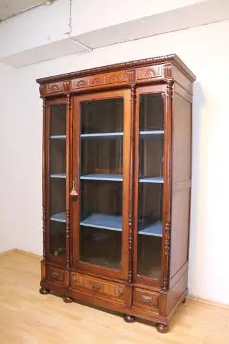 Bücherschrank Vitrine Wohnzimmer Anrichte Antik um 1900