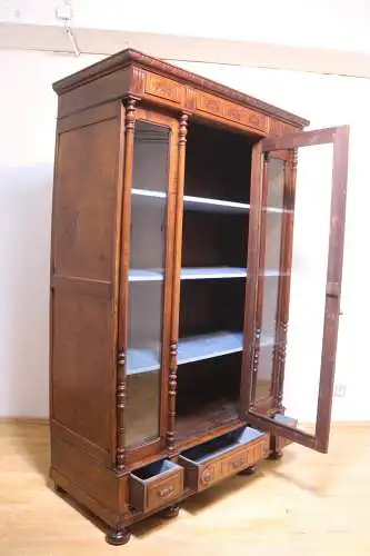 Bücherschrank Vitrine Wohnzimmer Anrichte Antik um 1900