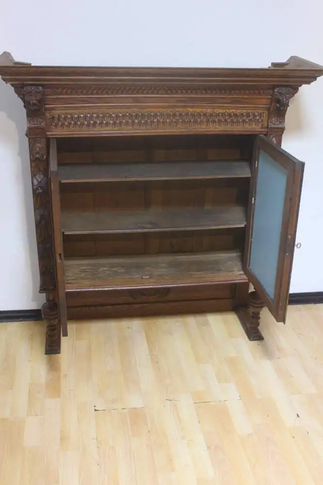 Antik Aufsatzschrank Hängeschrank ca 1900 Jh. 1