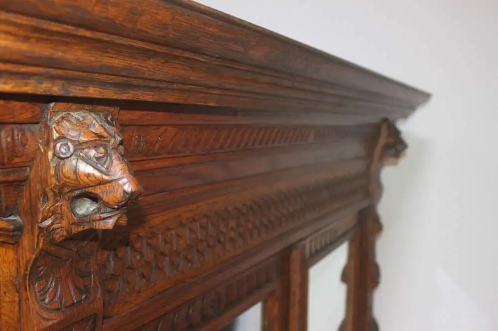 Antik Aufsatzschrank Hängeschrank ca 1900 Jh. 3