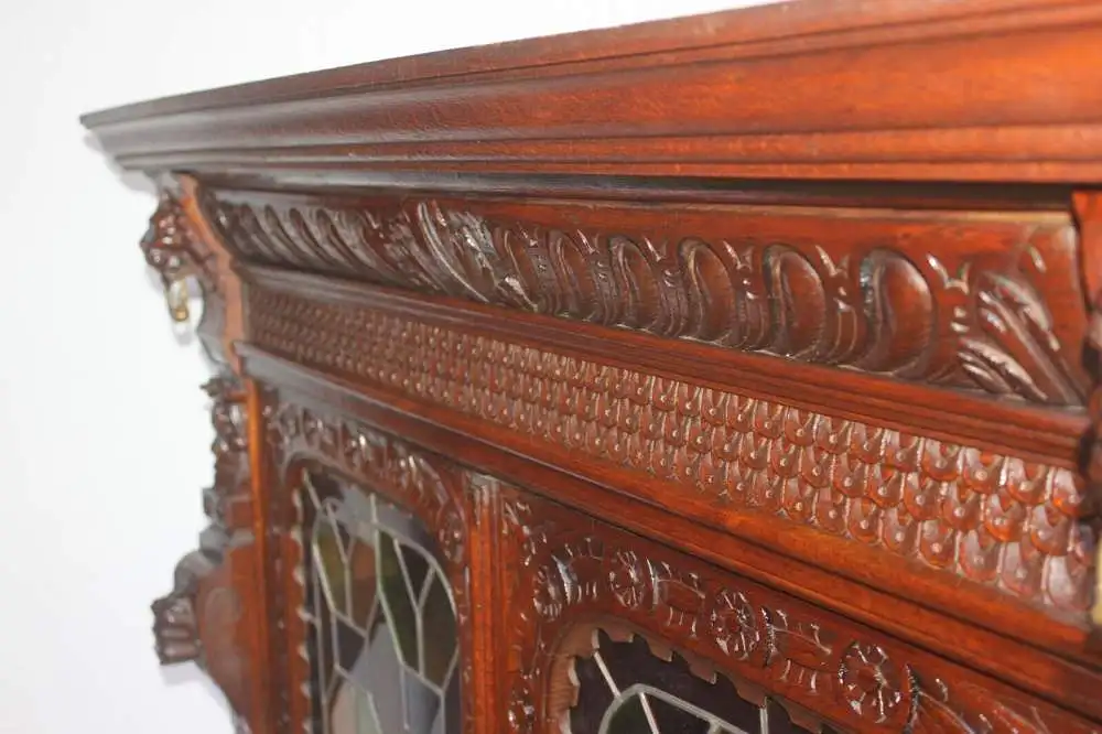 Antik Aufsatzschrank Hängeschrank ca 1900 Jh. 4