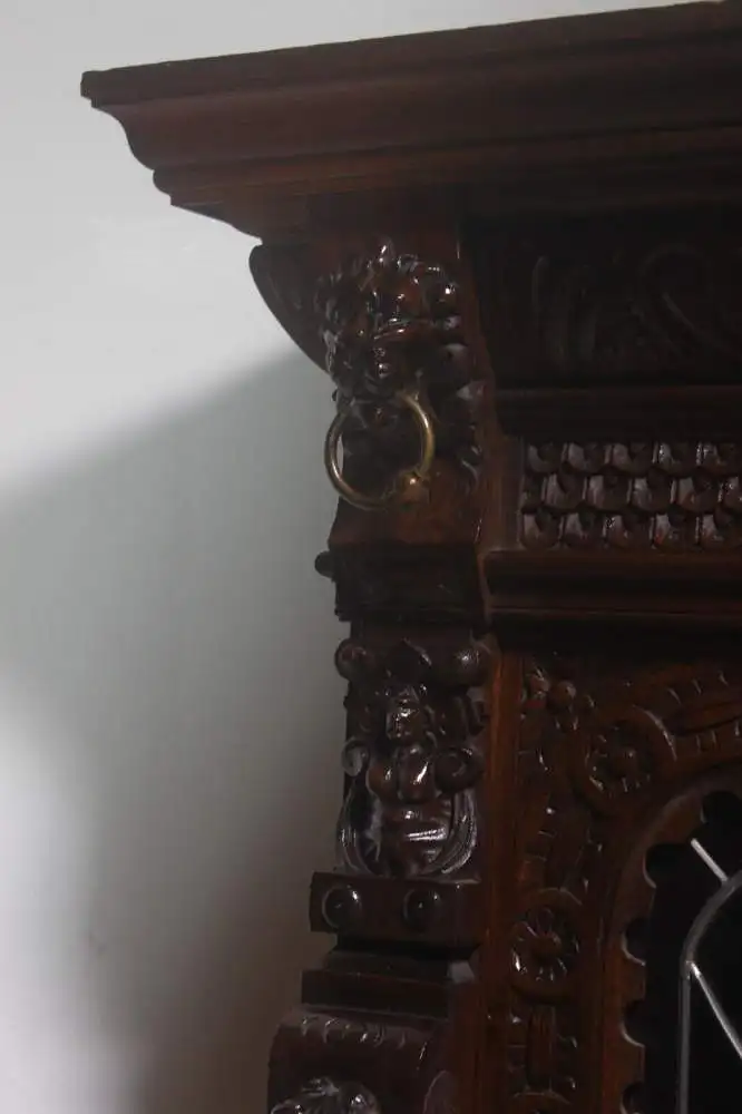 Antik Aufsatzschrank Hängeschrank ca 1900 Jh. 6