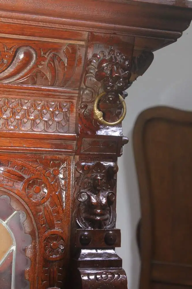 Antik Aufsatzschrank Hängeschrank ca 1900 Jh. 7