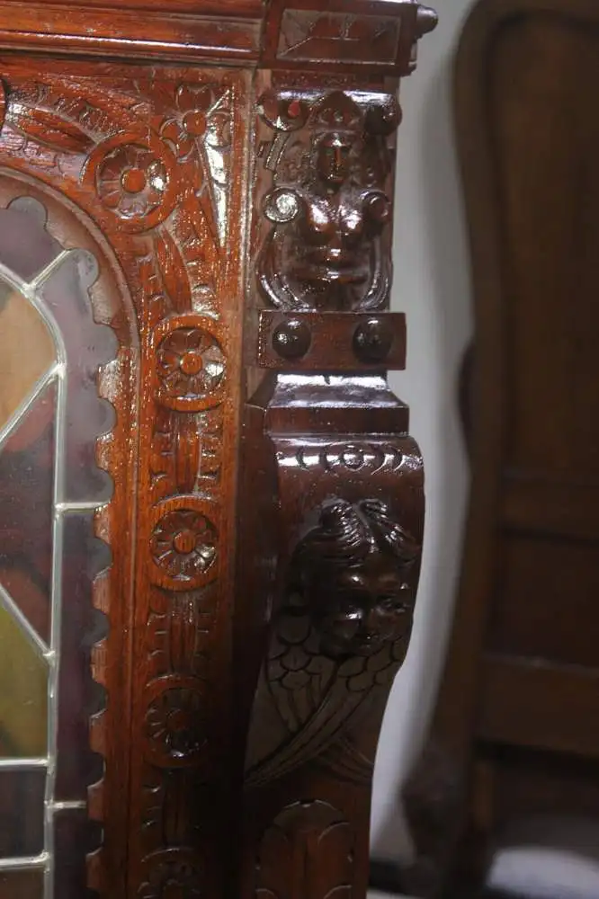 Antik Aufsatzschrank Hängeschrank ca 1900 Jh. 8