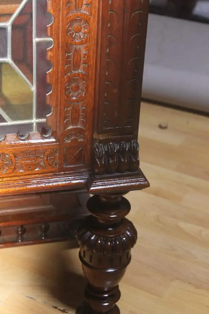 Antik Aufsatzschrank Hängeschrank ca 1900 Jh. 9