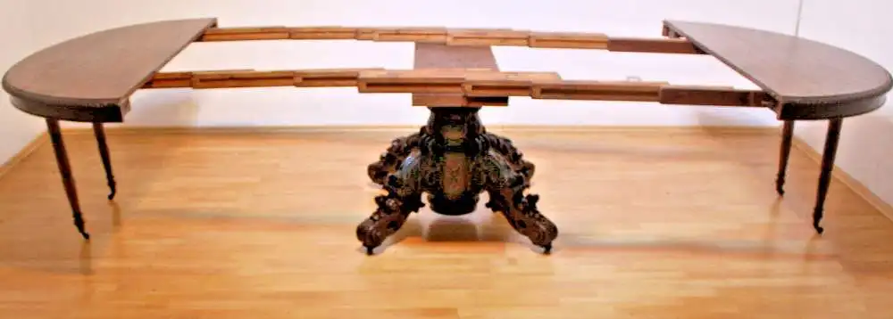 Antik Jagdzimmer Tafeltisch Salontisch Kulissentisch Esszimmer  ca. 1880 2