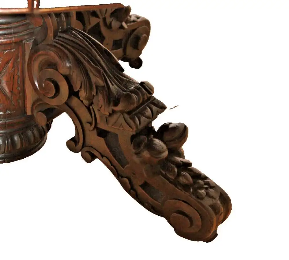 Antik Jagdzimmer Tafeltisch Salontisch Kulissentisch Esszimmer  ca. 1880 5