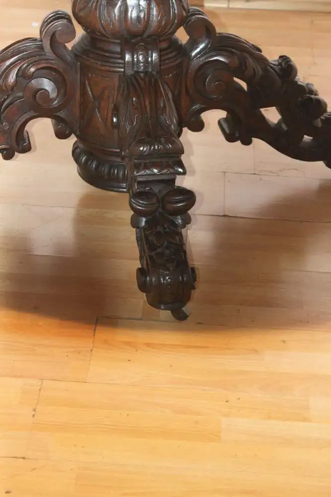 Antik Jagdzimmer Tafeltisch Salontisch Kulissentisch Esszimmer  ca. 1880 9