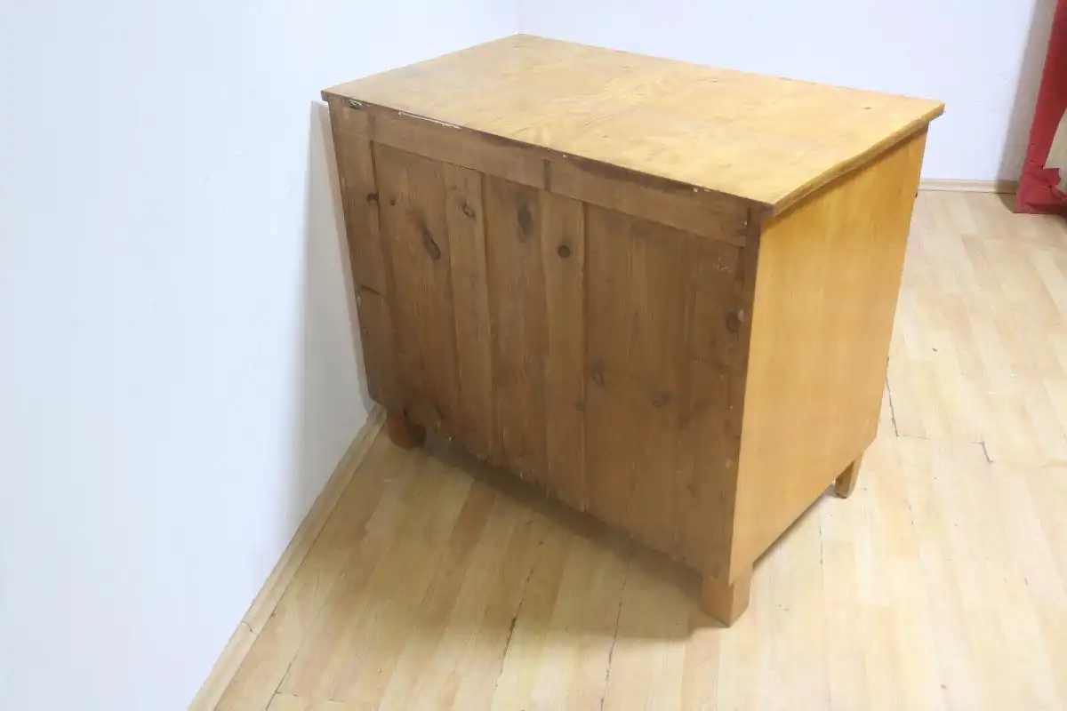 Biedermeier Kommode Anrichte  Antik um 1900 in Schellack poliert Hochglänzend 11