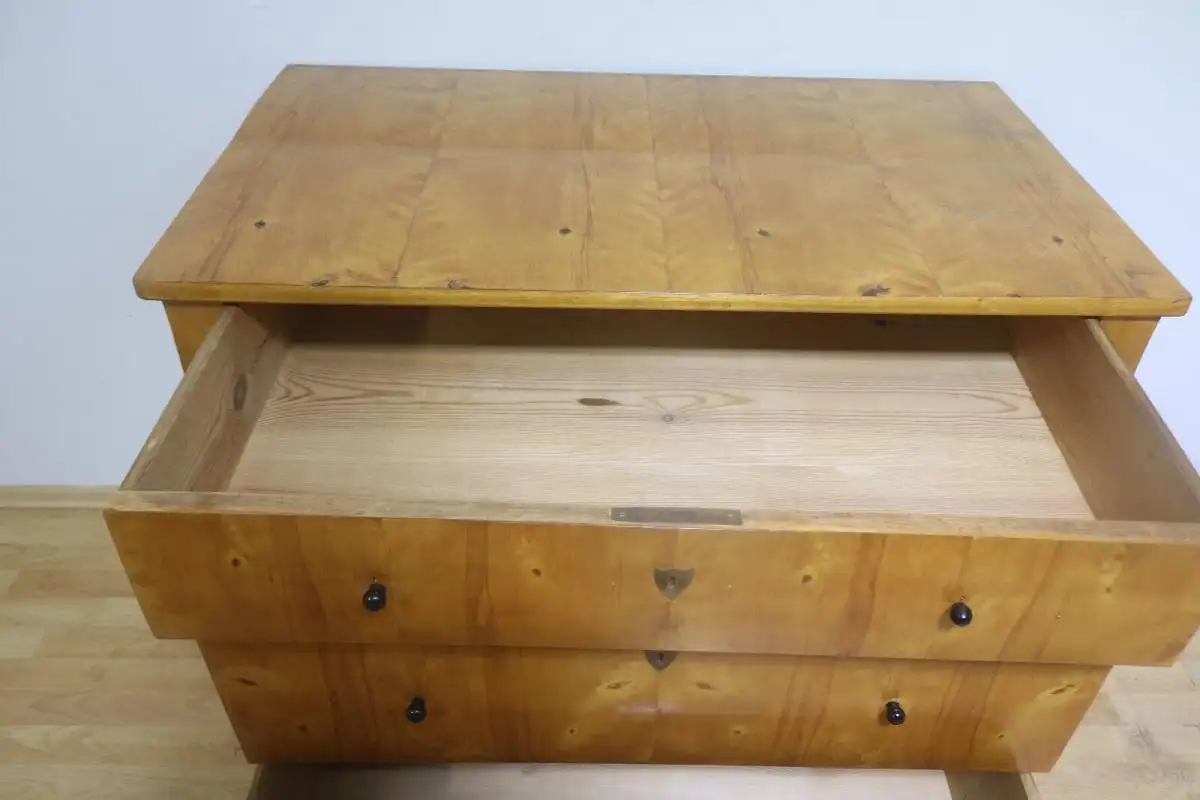 Biedermeier Kommode Anrichte  Antik um 1900 in Schellack poliert Hochglänzend 6