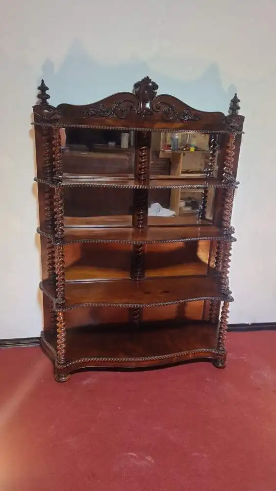 Antik Bücherregal Etageregal  Regal ca 19 Jh. 1