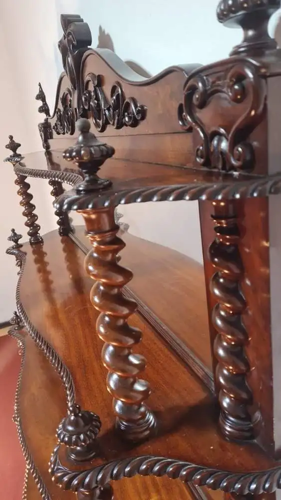 Antik Bücherregal Etageregal  Regal ca 19 Jh. 5