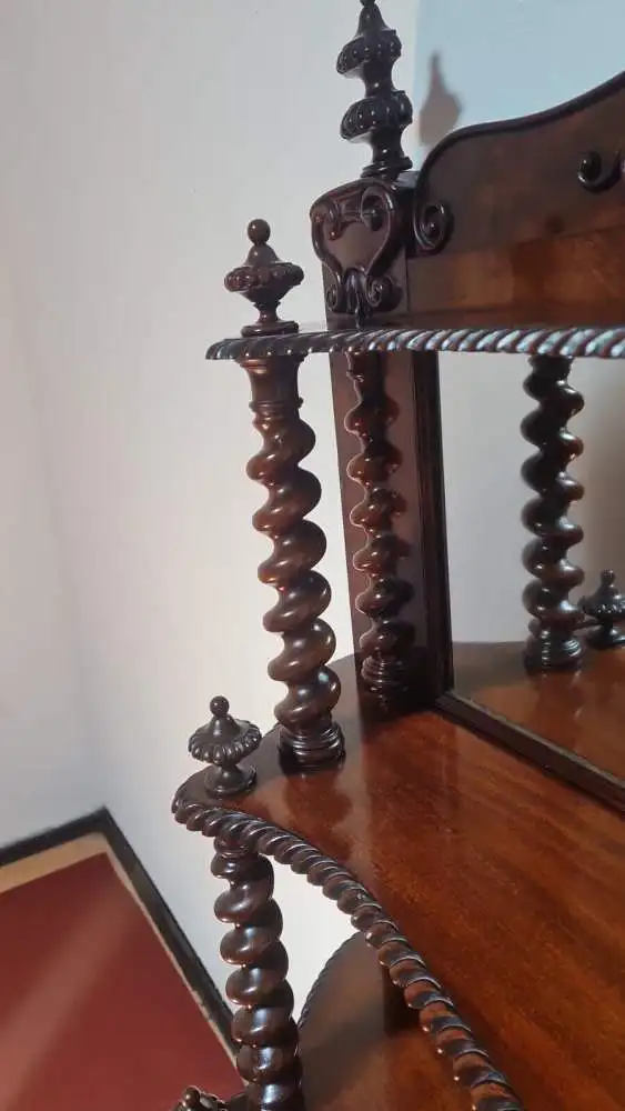 Antik Bücherregal Etageregal  Regal ca 19 Jh. 6